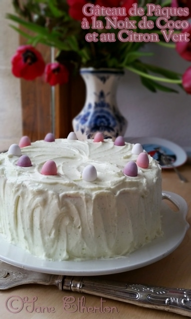 Ce Gâteau de Pâques à la Noix de Coco et au Citron Vert est une pur délice !