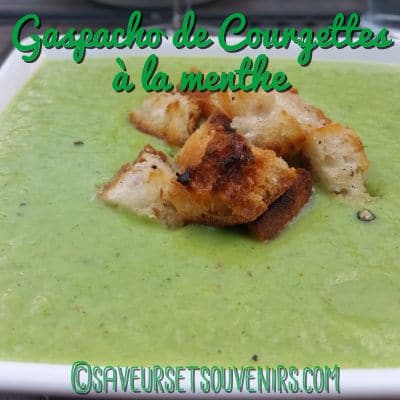 Gaspacho de Courgettes à la Menthe