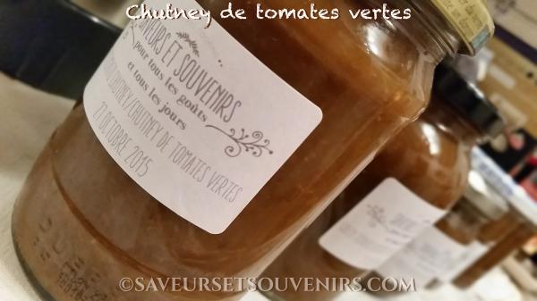 Chutney de Tomates Vertes