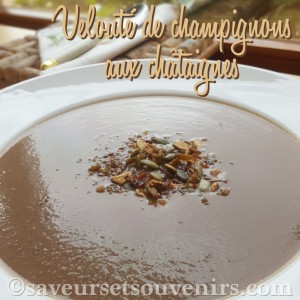 Velout de champignons aux ch taignes