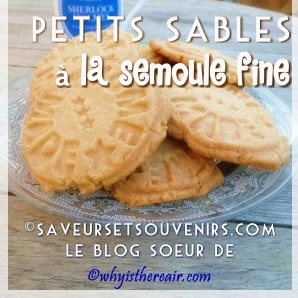 Petits sablés à la semoule fine