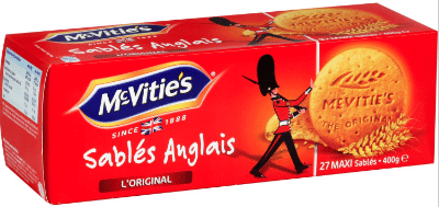 Les biscuits sablés anglais de la marque McVitie's sont disponibles au supermarché et en grande surface. Je trouve les miens chez Carrefour.